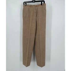 Gordon‎ Womens Vintage Wool Pants Size 12 Herringbone Trouser Old Money Academia